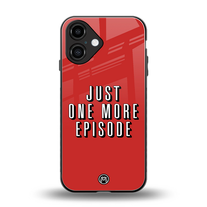 one more episode netflix back phone cover | glass case for iphone 16