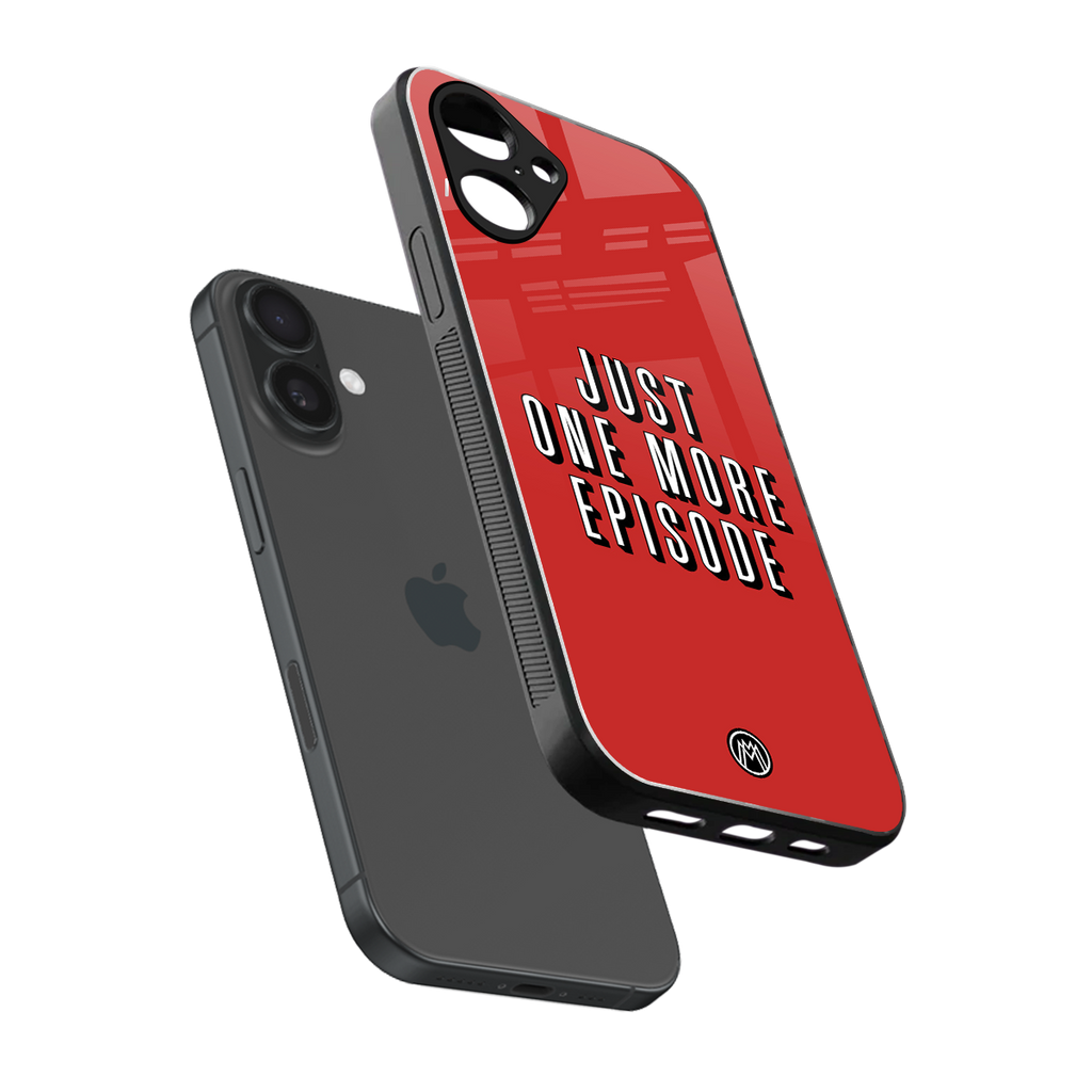 one more episode netflix back phone cover | glass case for iphone 16