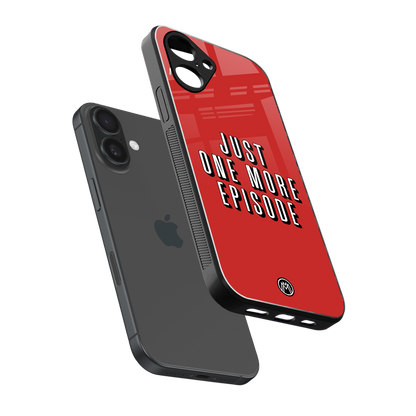 one more episode netflix back phone cover | glass case for iphone 16