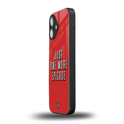 one more episode netflix back phone cover | glass case for iphone 16