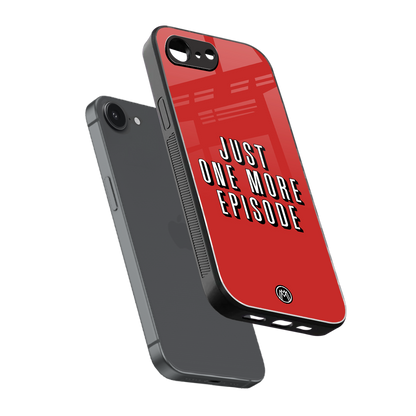 one more episode netflix back phone cover | glass case for iphone 16e