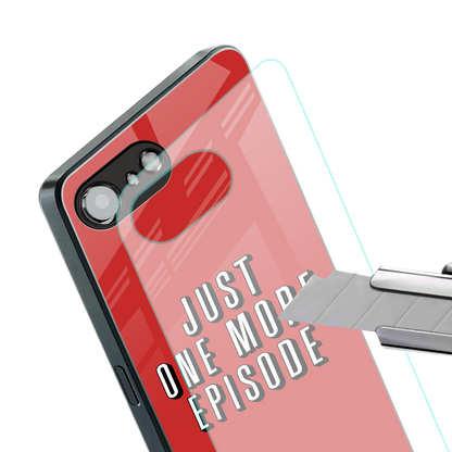 one more episode netflix back phone cover | glass case for iphone 16e