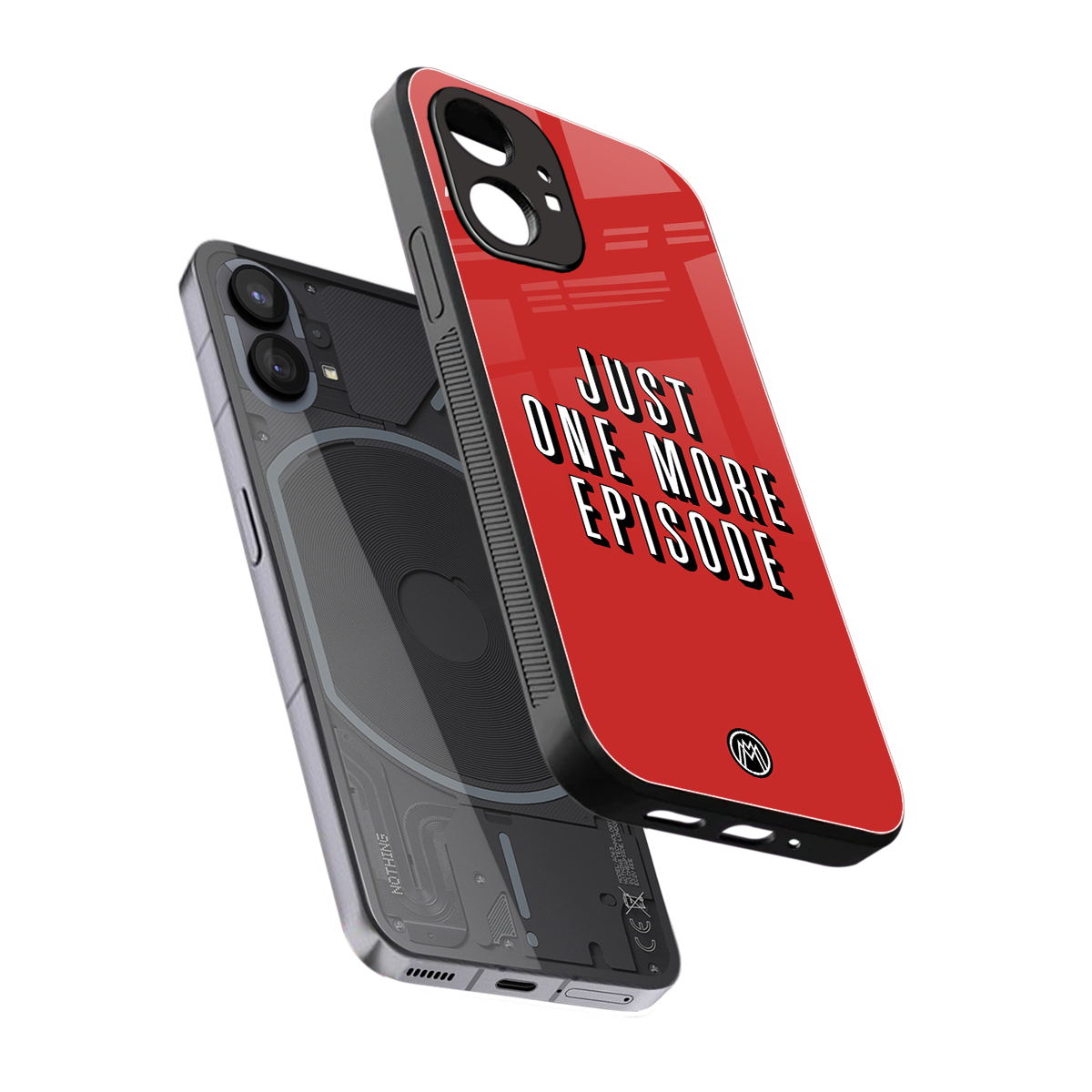 one more episode netflix back phone cover | glass case for nothing phone 1