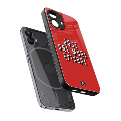 one more episode netflix back phone cover | glass case for nothing phone 2
