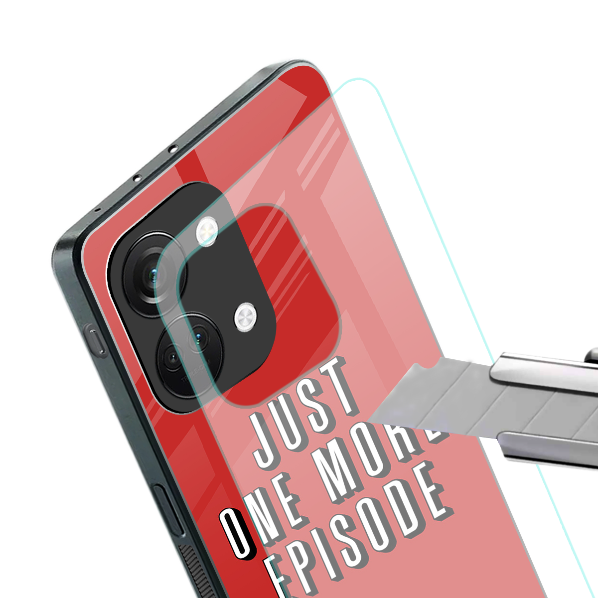 one more episode netflix back phone cover | glass case for oneplus nord 3