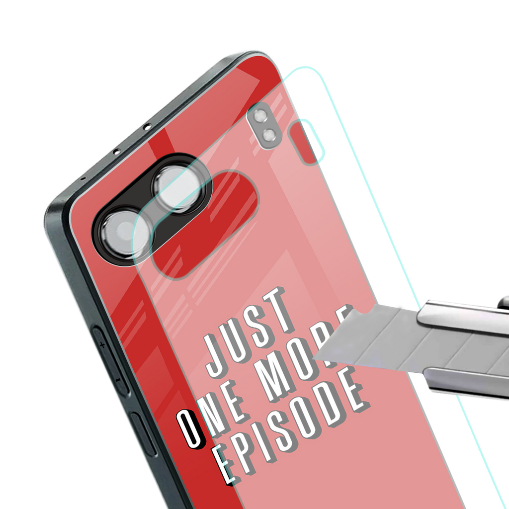 one more episode netflix back phone cover | glass case for oneplus nord 4
