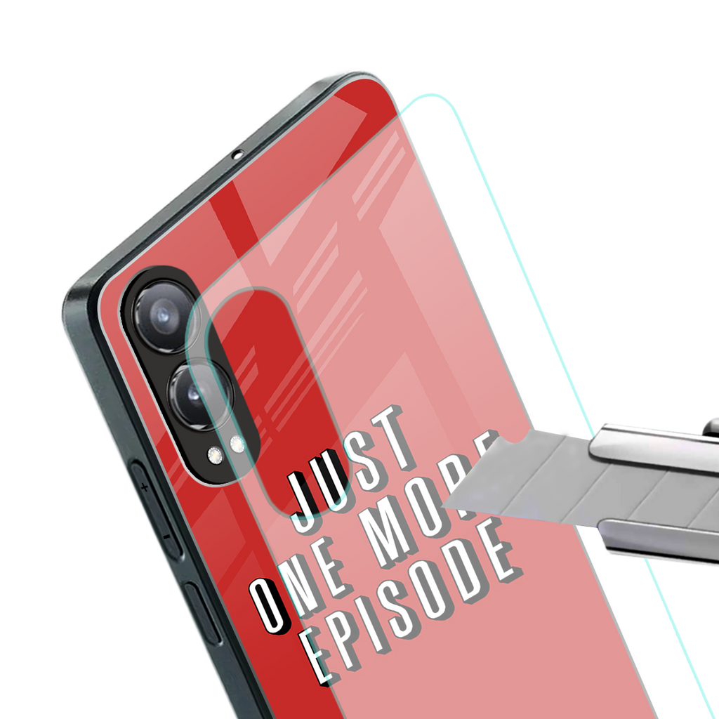 one more episode netflix back phone cover | glass case for oneplus nord ce 4 lite