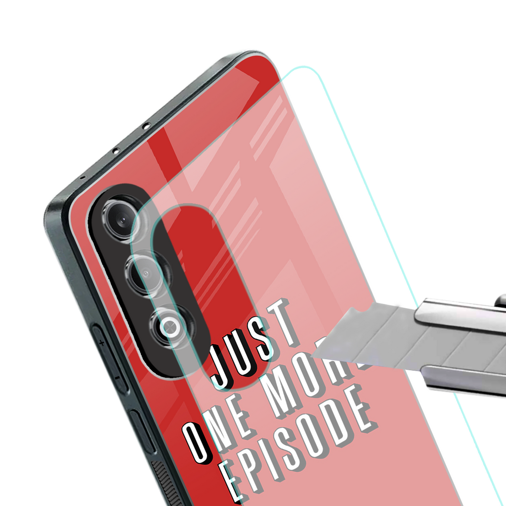 one more episode netflix back phone cover | glass case for oneplus nord ce 4