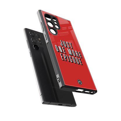 one more episode netflix back phone cover | glass case for samsung galaxy s24 ultra