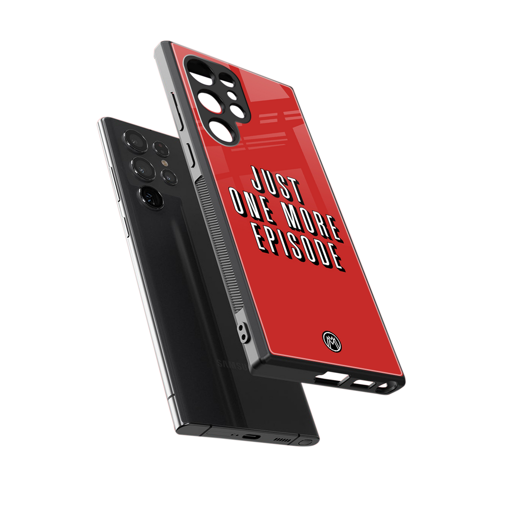 one more episode netflix back phone cover | glass case for samsung galaxy s23 ultra