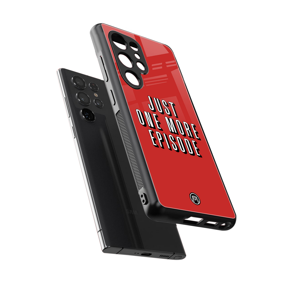 one more episode netflix back phone cover | glass case for samsung galaxy s25 ultra