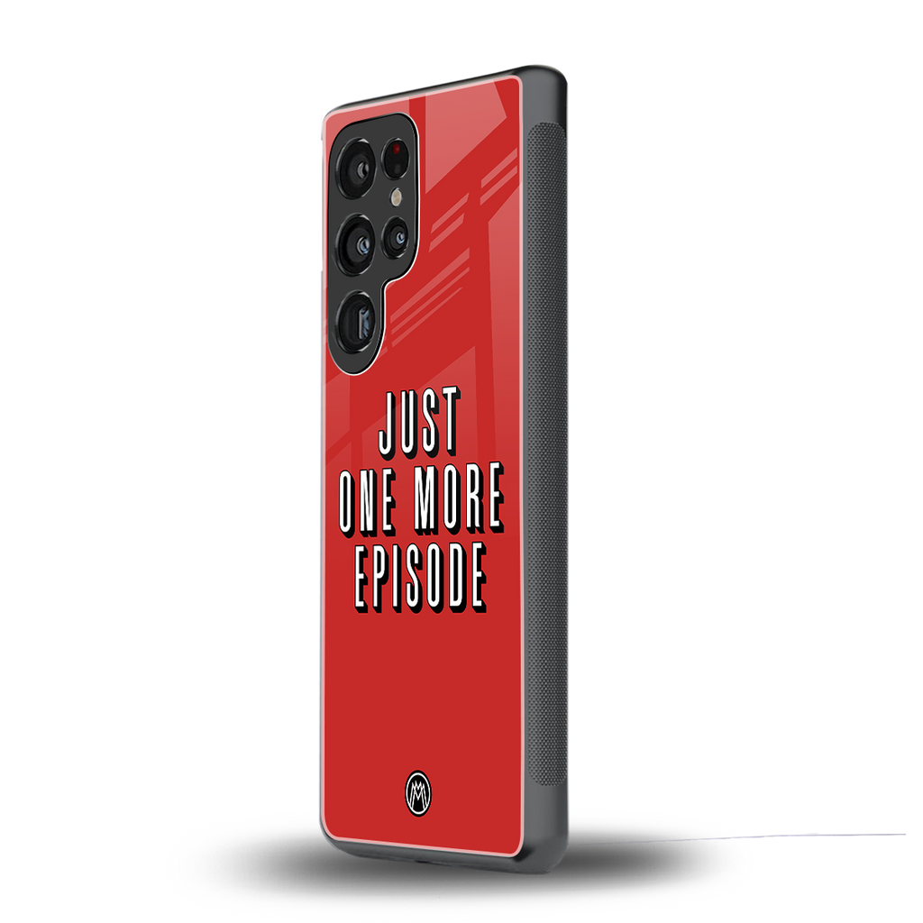 one more episode netflix back phone cover | glass case for samsung galaxy s25 ultra