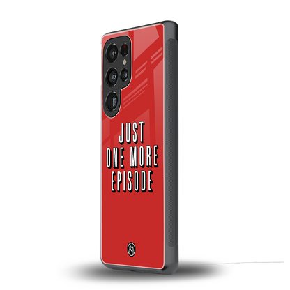 one more episode netflix back phone cover | glass case for samsung galaxy s25 ultra