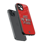 one more episode netflix back phone cover | glass case for iphone 15