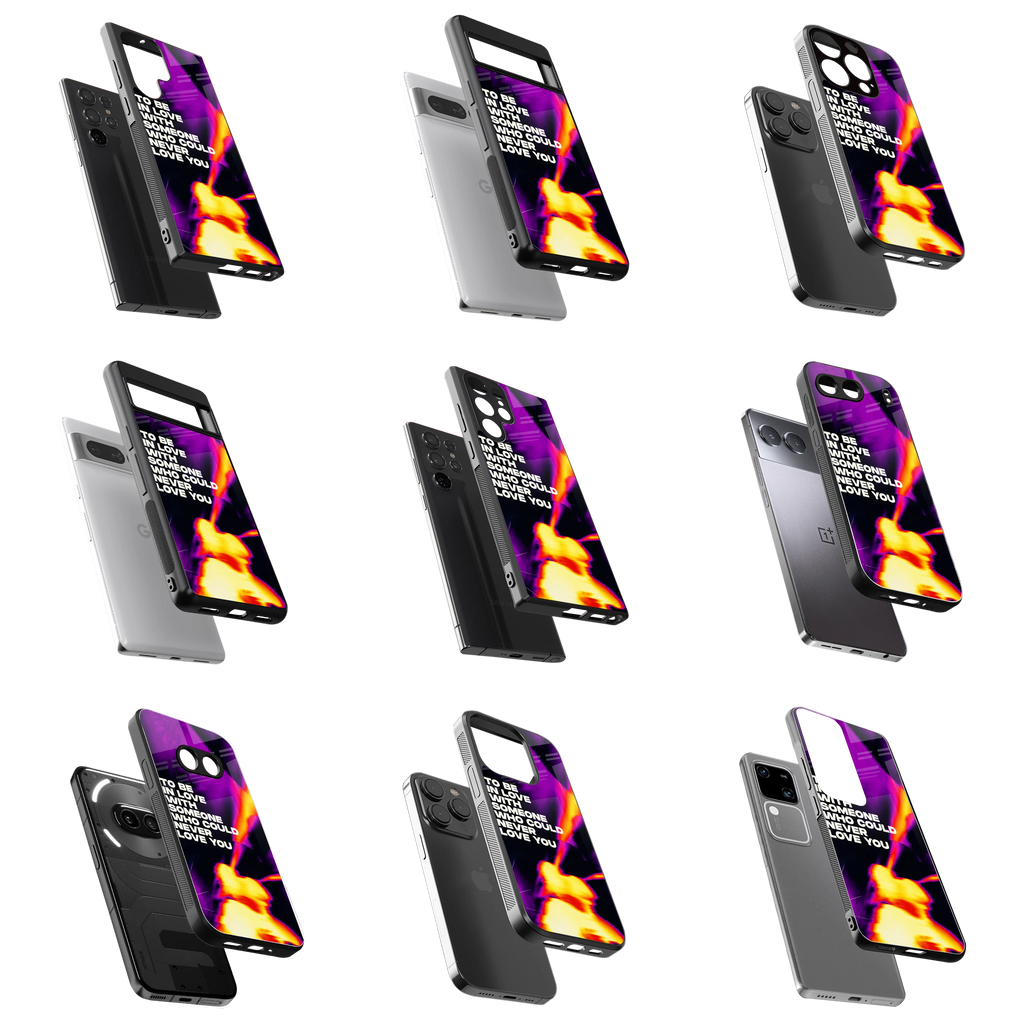 Durable Glass Back Mobile Case for iPhone, Samsung, OnePlus, Google Pixel, Redmi, Vivo, Oppo