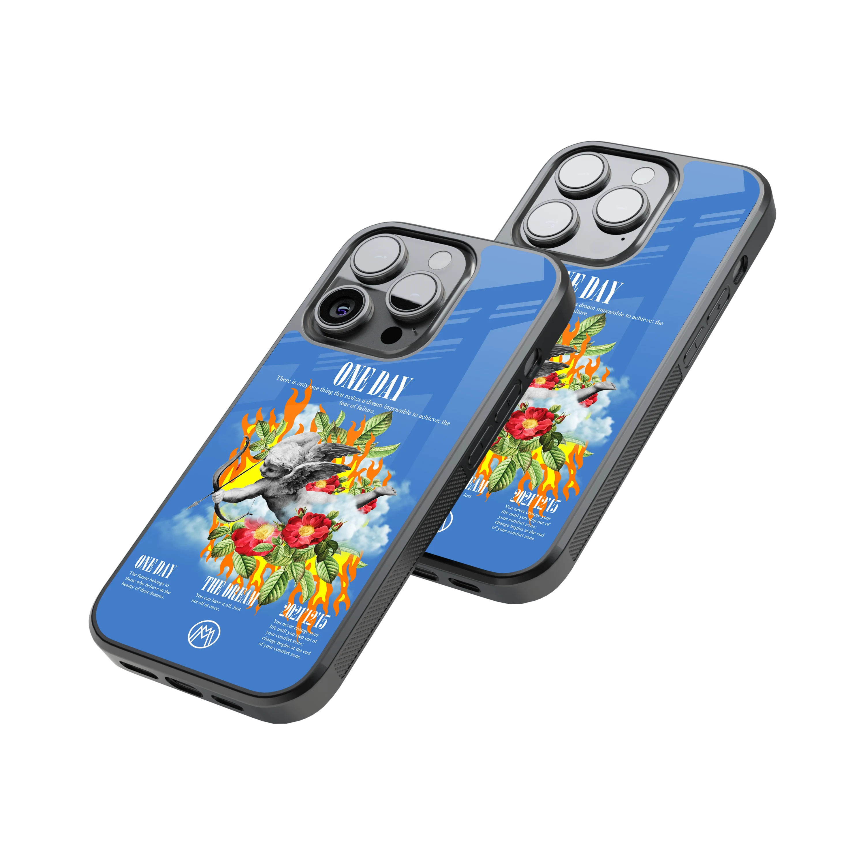 Protective Glass Back Phone Case Compatible with iPhone, Samsung, OnePlus, Pixel & More