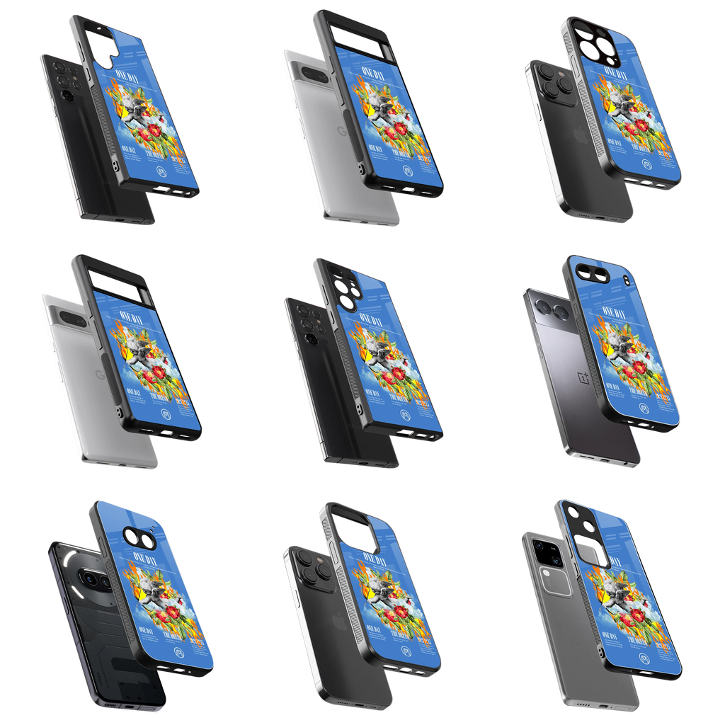 Durable Glass Back Mobile Case for iPhone, Samsung, OnePlus, Google Pixel, Redmi, Vivo, Oppo