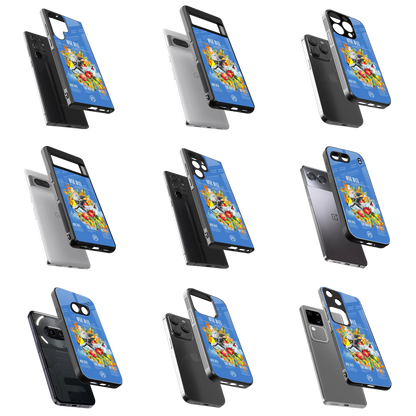 Durable Glass Back Mobile Case for iPhone, Samsung, OnePlus, Google Pixel, Redmi, Vivo, Oppo