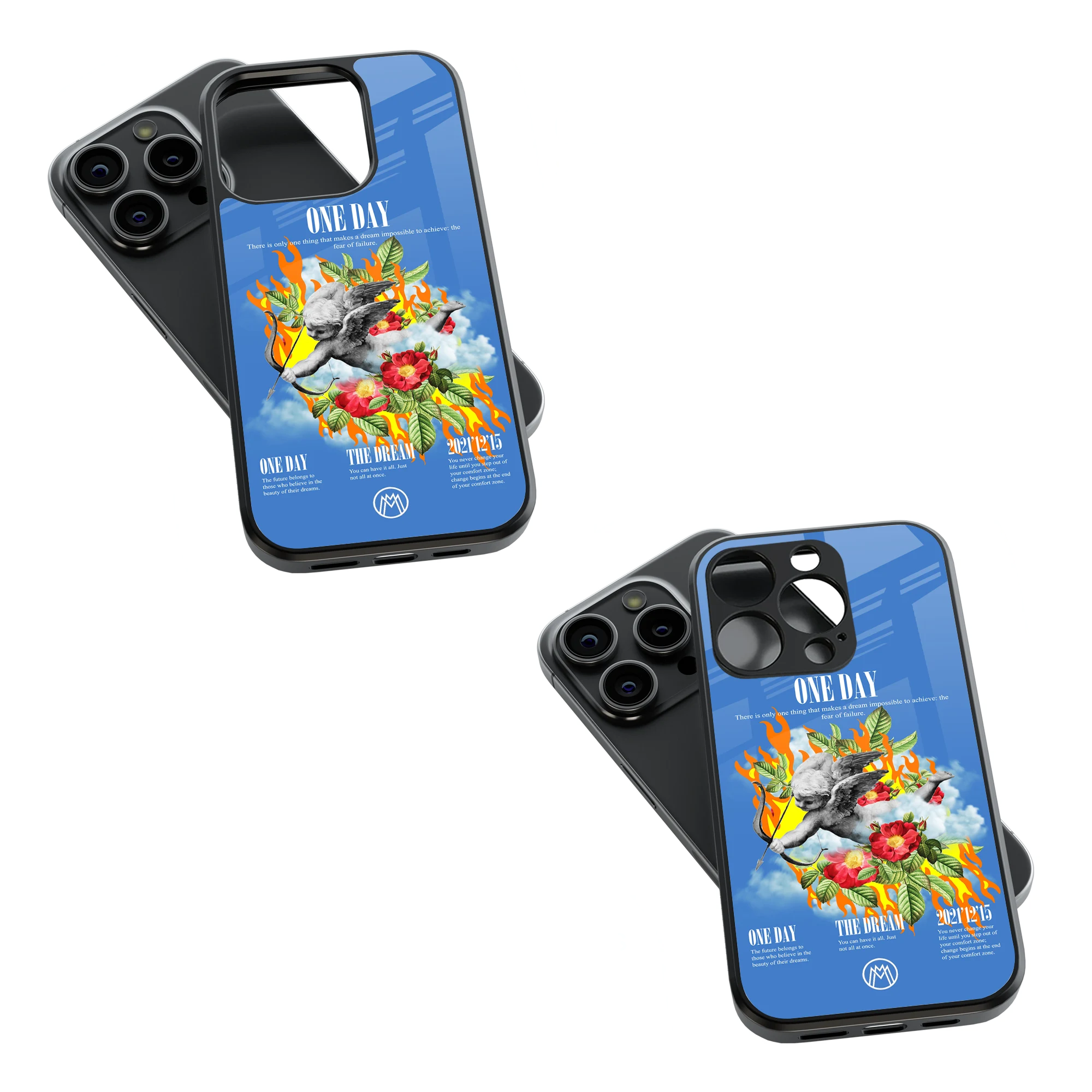 Trendy Glass Back Mobile Case for iPhone, Samsung, Redmi, OnePlus, Google Pixel, Motorola