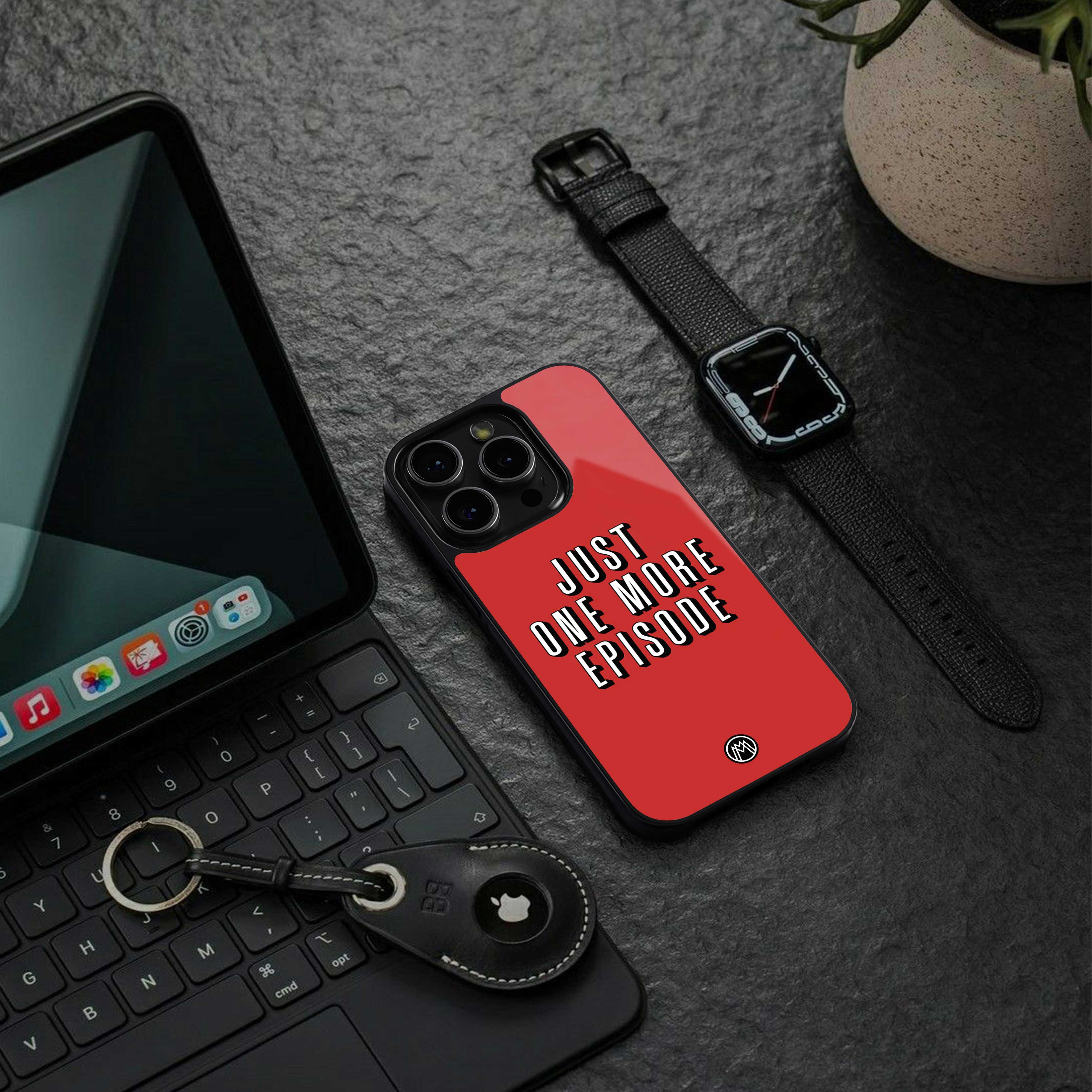 one more episode netflix back phone cover | glass case for samsung galaxy s25 ultra