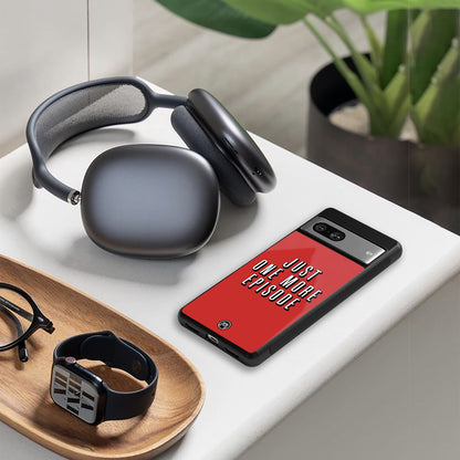 one more episode netflix back phone cover | glass case for iphone 15 pro