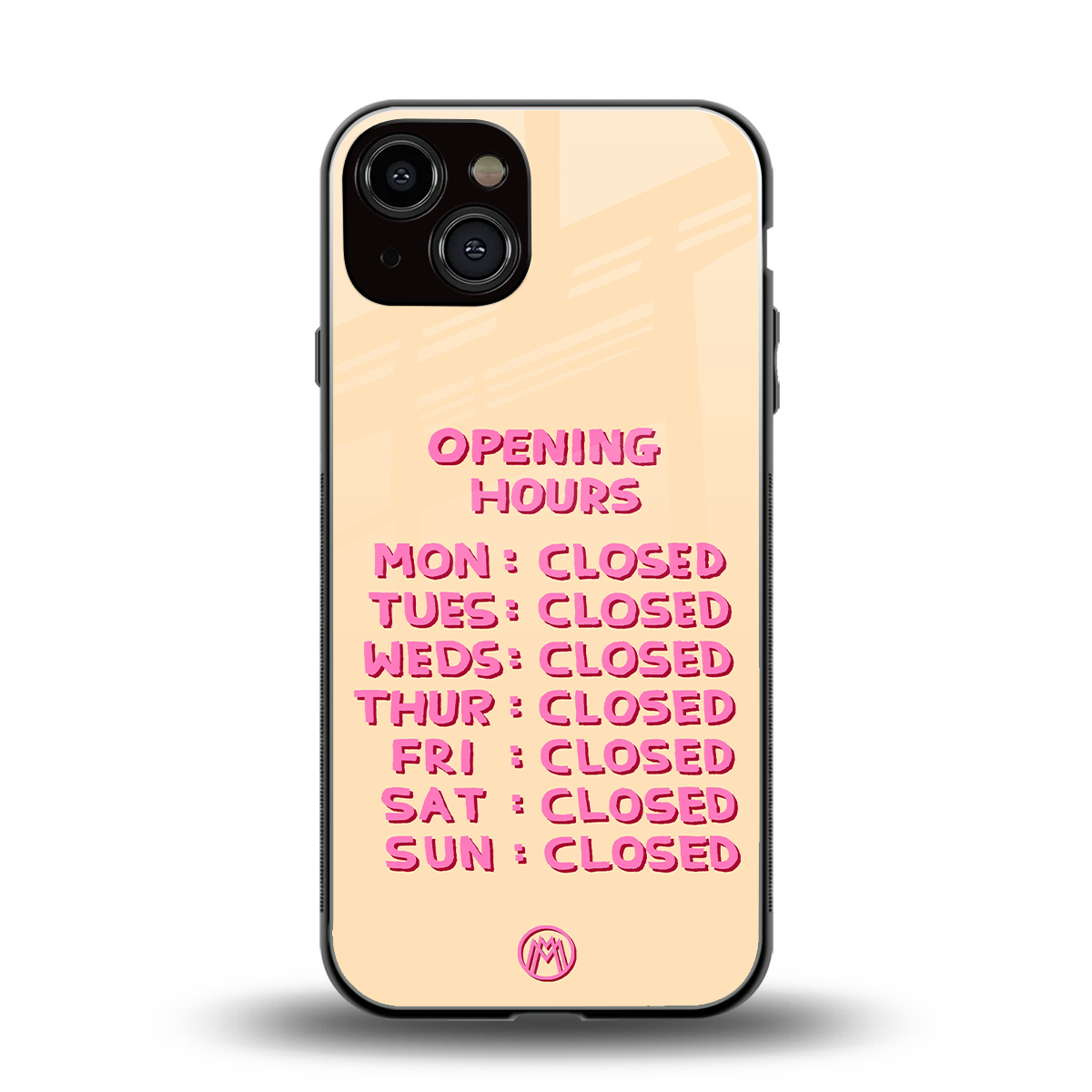 opening hours back phone cover | glass case for iphone 13