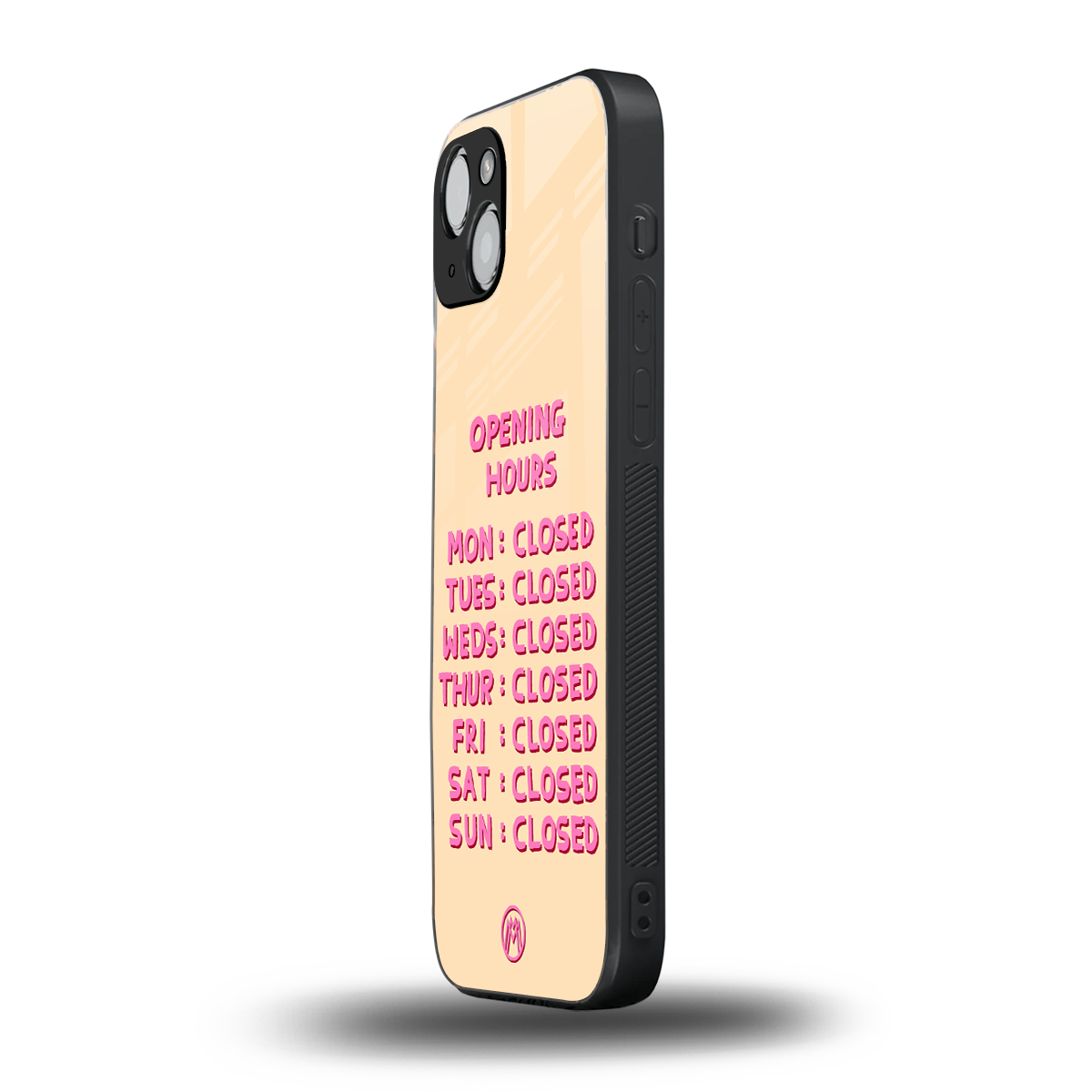 opening hours back phone cover | glass case for iphone 14 plus