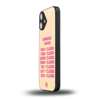 opening hours back phone cover | glass case for iphone 16 plus