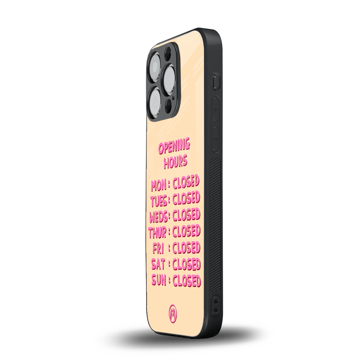 opening hours back phone cover | glass case for iphone 16 pro