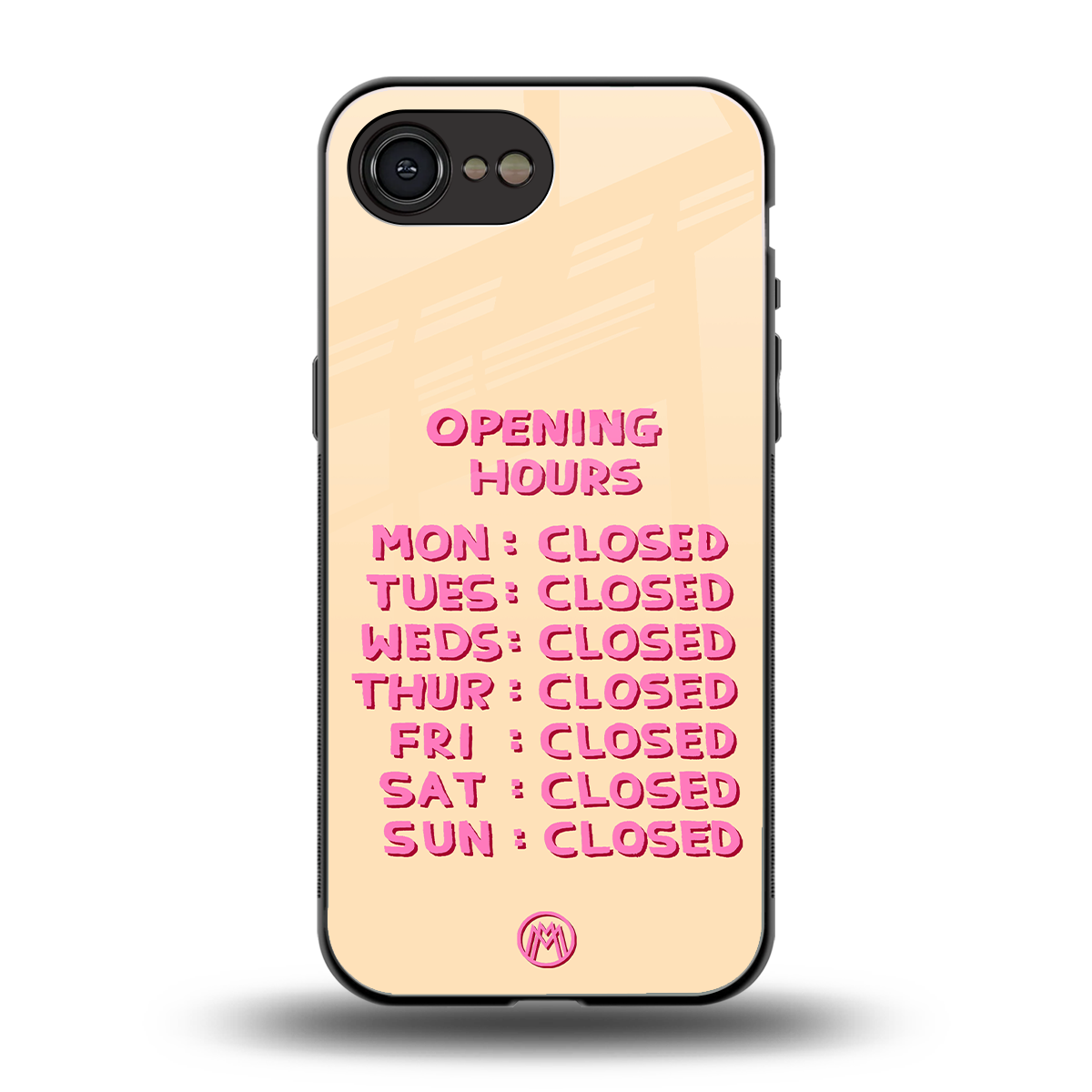 opening hours back phone cover | glass case for iphone 16e