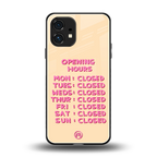 opening hours back phone cover | glass case for nothing phone 1