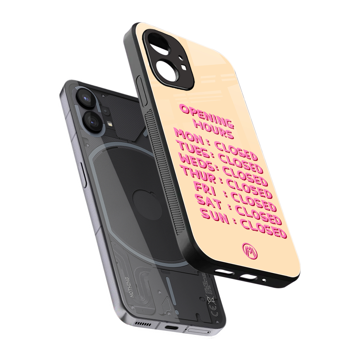 opening hours back phone cover | glass case for nothing phone 1
