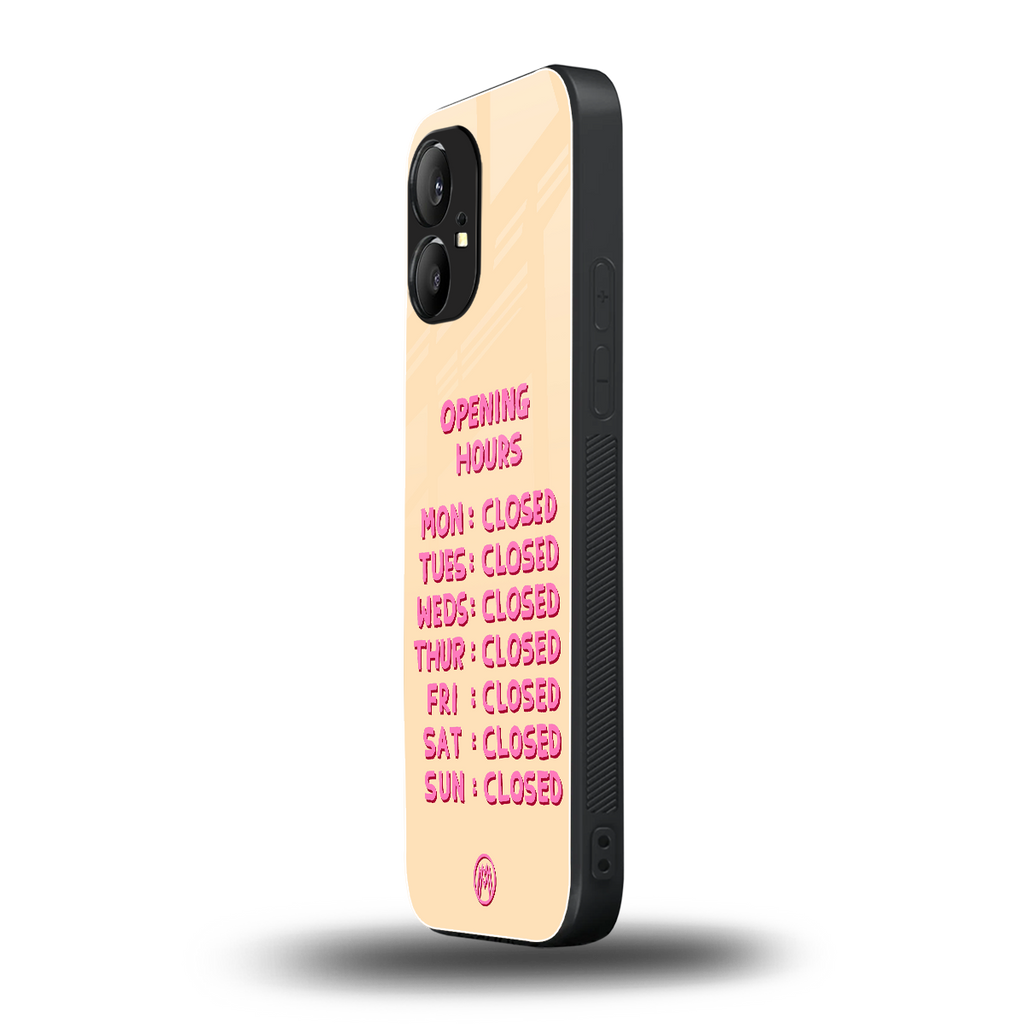 opening hours back phone cover | glass case for nothing phone 1