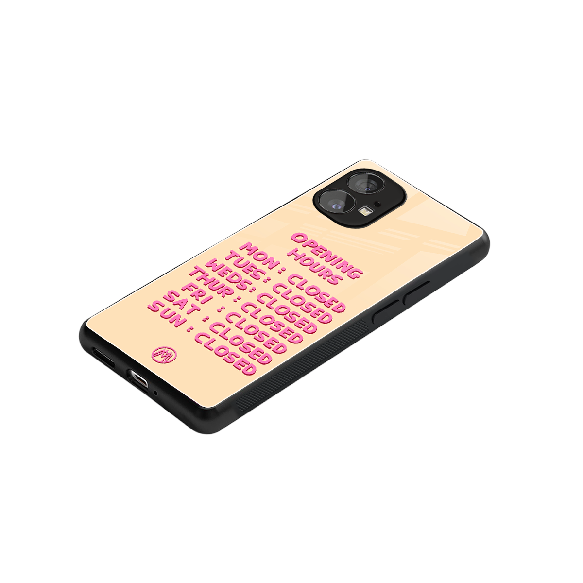 opening hours back phone cover | glass case for nothing phone 1