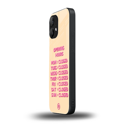 opening hours back phone cover | glass case for nothing phone 2