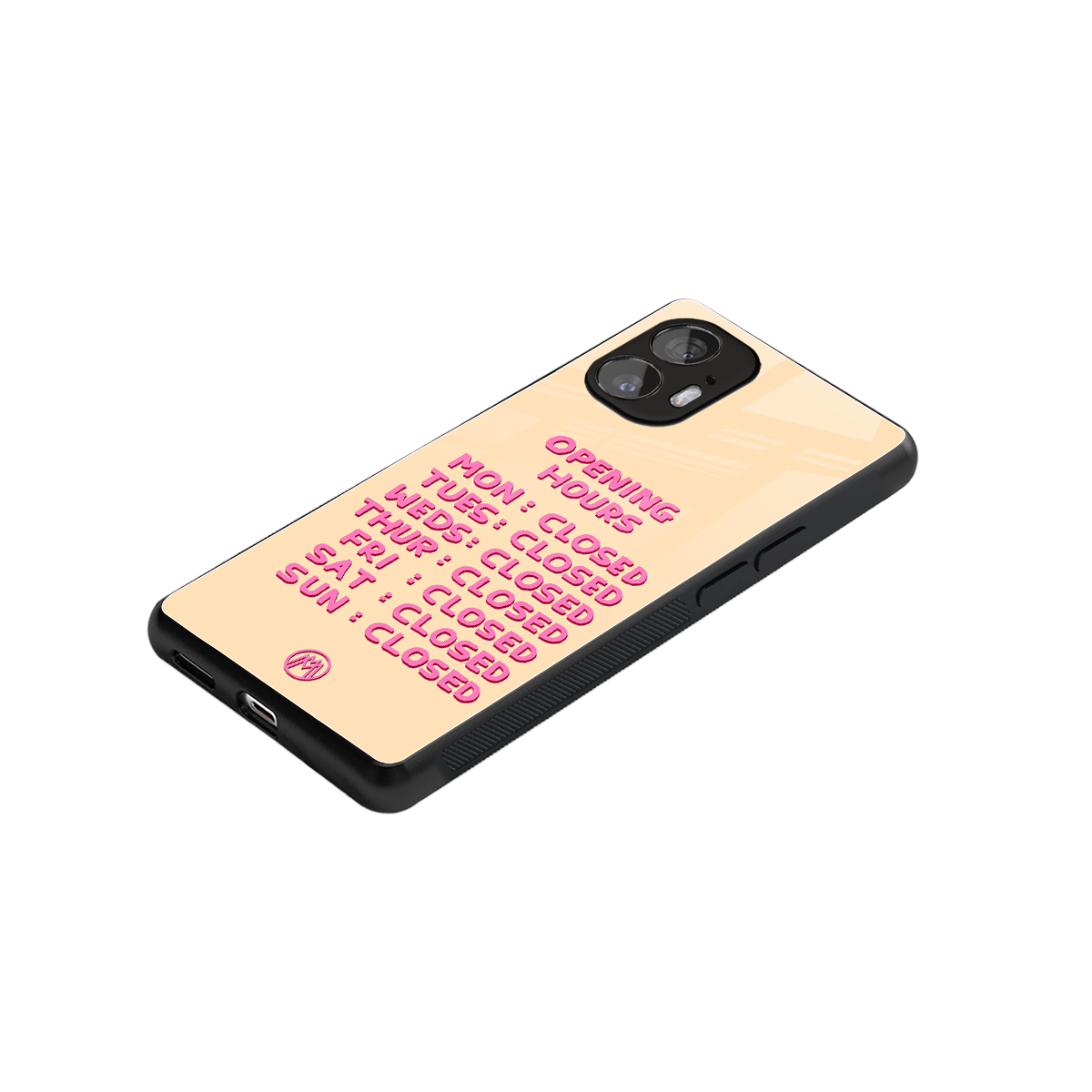 opening hours back phone cover | glass case for nothing phone 2