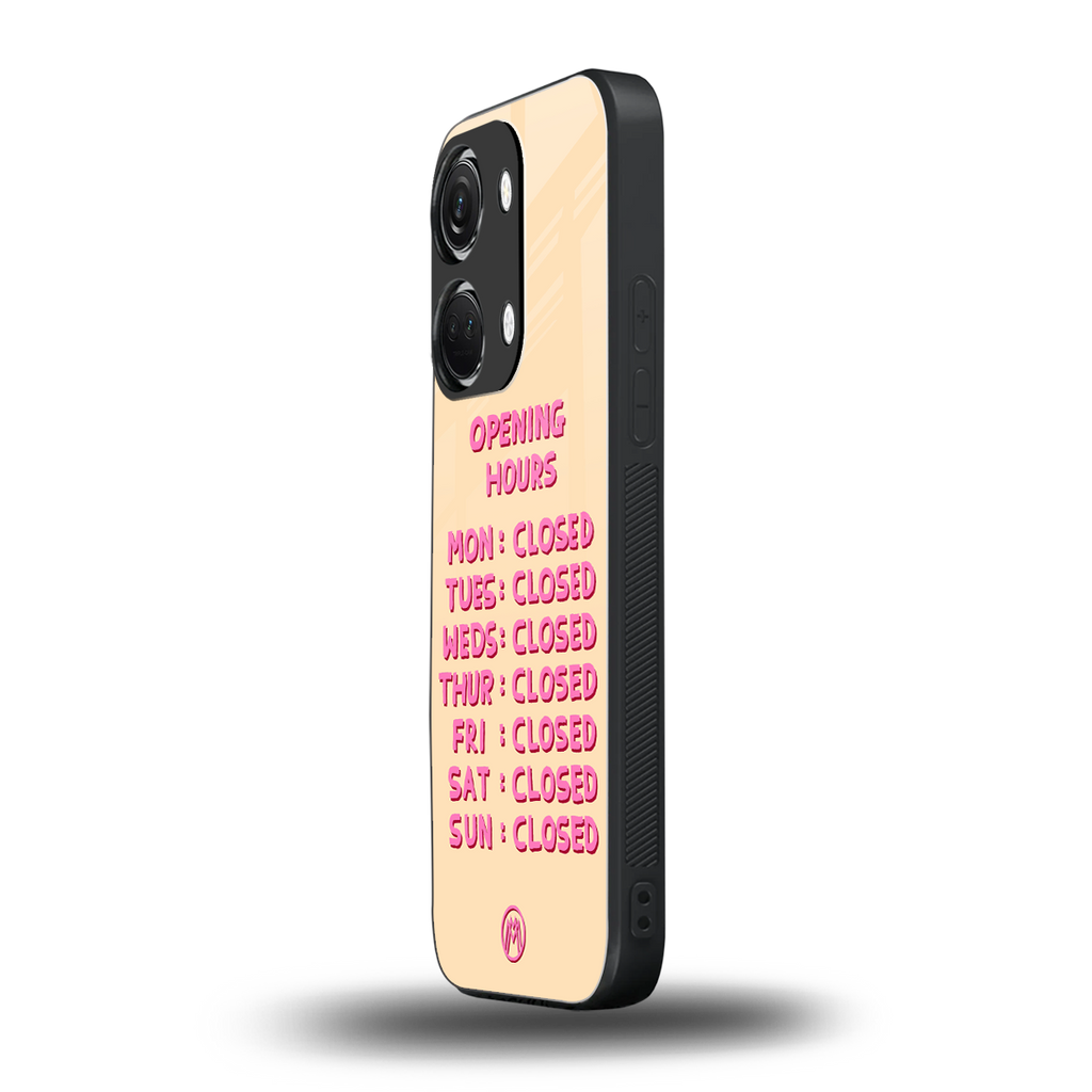 opening hours back phone cover | glass case for oneplus nord 3