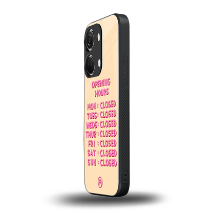 opening hours back phone cover | glass case for oneplus nord 3