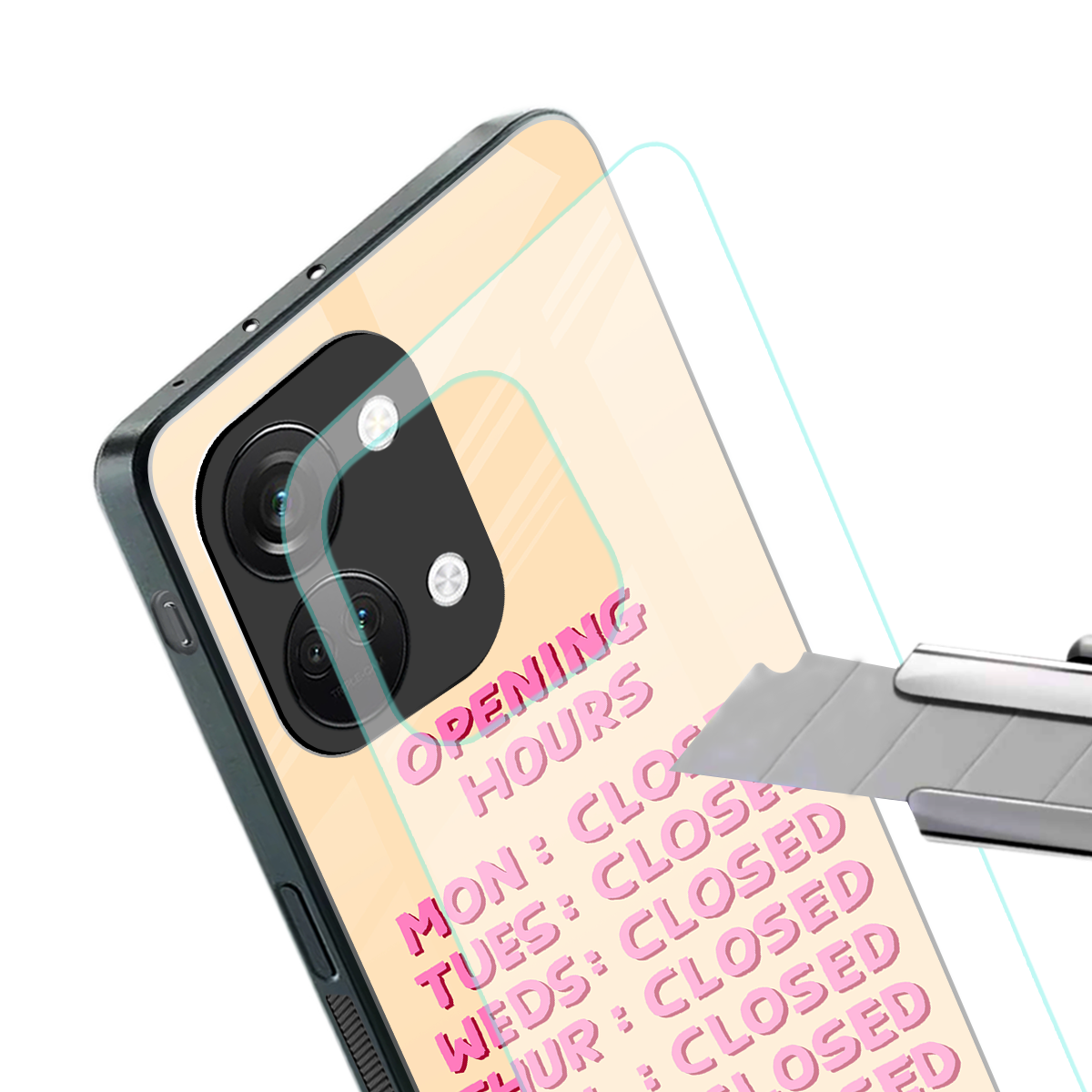 opening hours back phone cover | glass case for oneplus nord 3