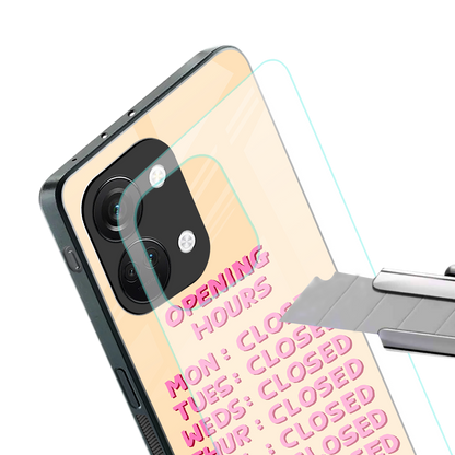 opening hours back phone cover | glass case for oneplus nord 3