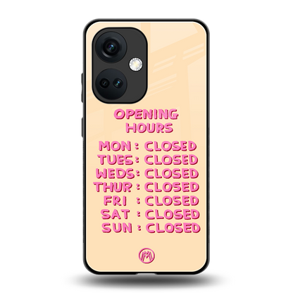 opening hours back phone cover | glass case for oneplus nord ce 3