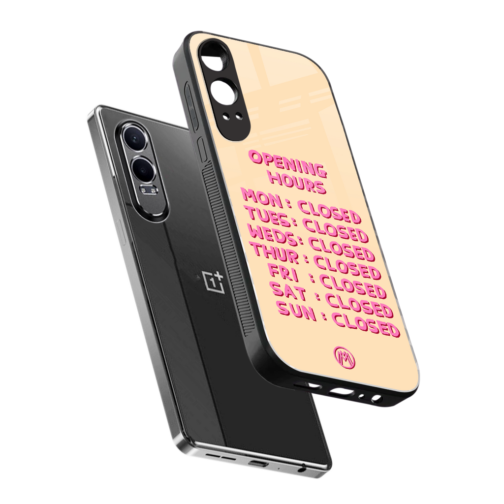 opening hours back phone cover | glass case for oneplus nord ce 4 lite
