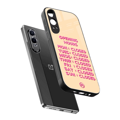 opening hours back phone cover | glass case for oneplus nord ce 4 lite