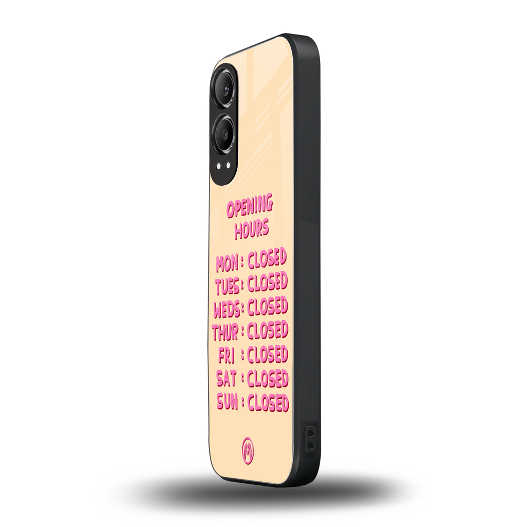 opening hours back phone cover | glass case for oneplus nord ce 4 lite