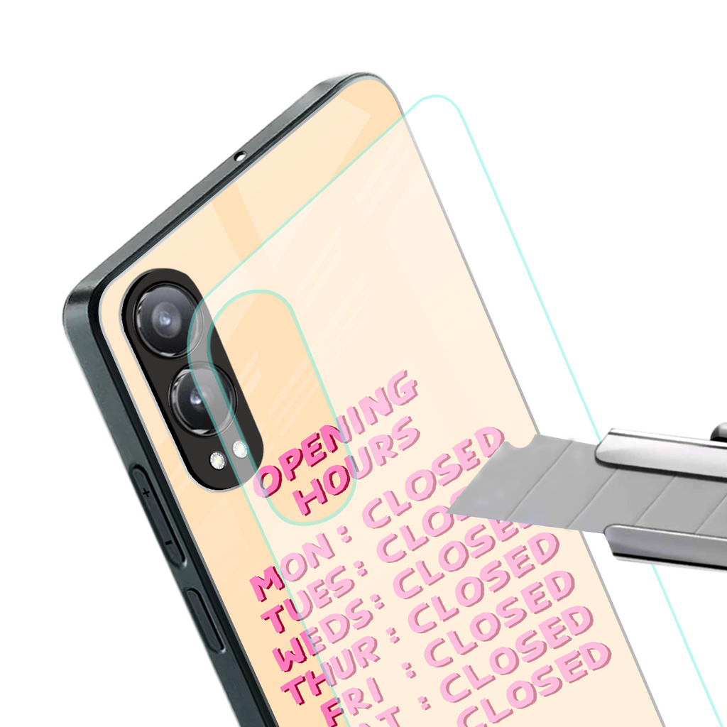 opening hours back phone cover | glass case for oneplus nord ce 4 lite