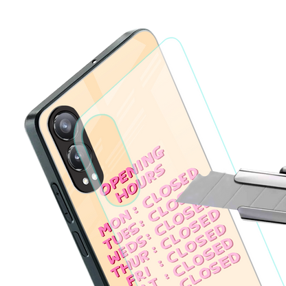 opening hours back phone cover | glass case for oneplus nord ce 4 lite