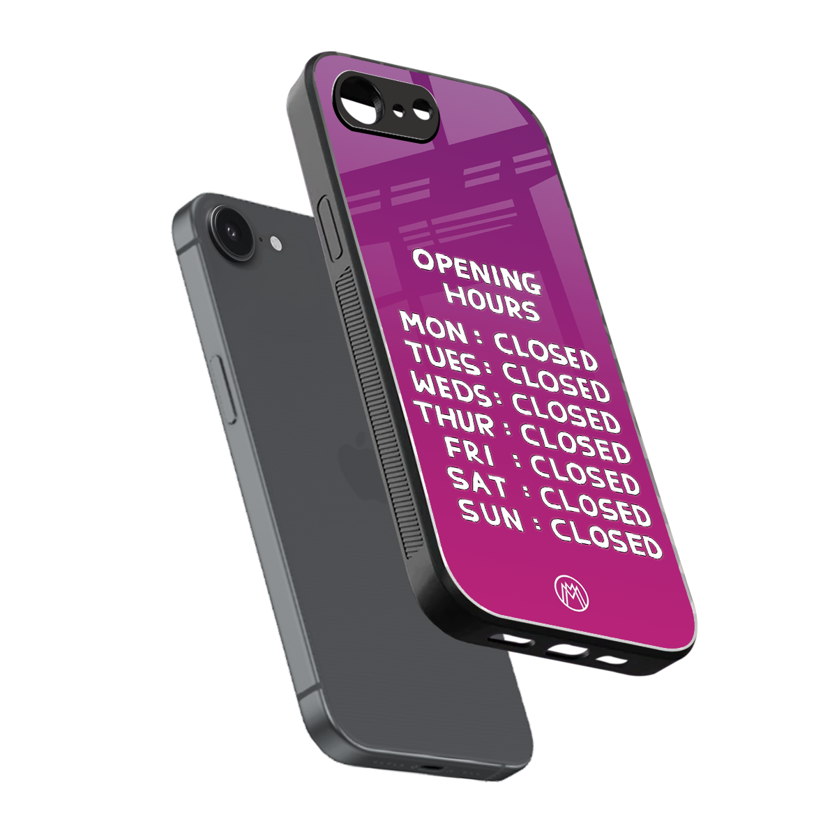 opening hours pink edition back phone cover | glass case for iphone 16e