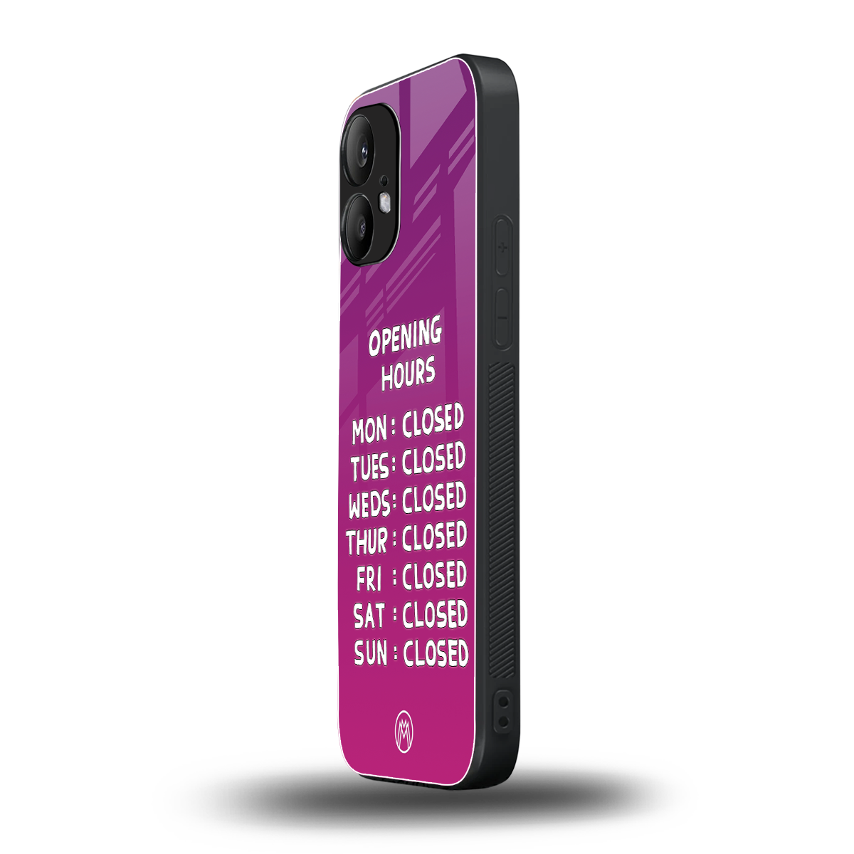 opening hours pink edition back phone cover | glass case for nothing phone 2