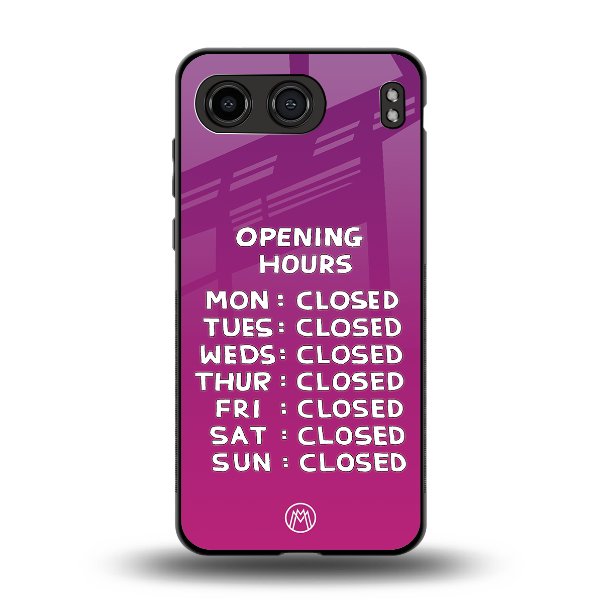 opening hours pink edition back phone cover | glass case for oneplus nord 4