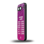 opening hours pink edition back phone cover | glass case for oneplus nord 4